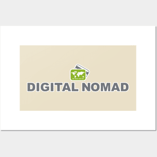 Digital Nomad World Traveler Jetsetter Freelancer Posters and Art